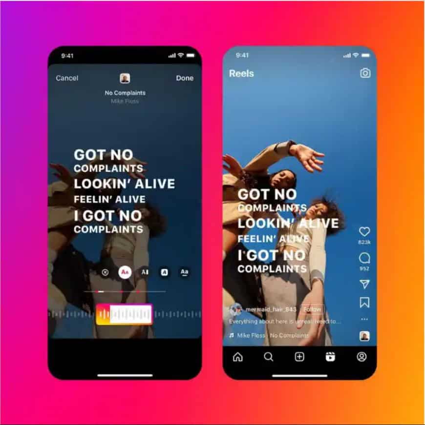 Instagram Reels' Lyrics